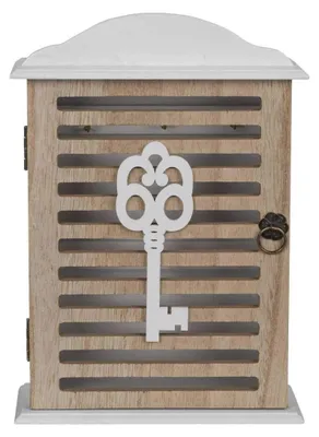 Produktbild von Schlüsselkasten, weiß, 28 x 19 x 6 cm, im Retro-Design