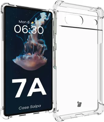 Produktbild von Flexible Schutzhülle für Google Pixel 7A, Bizon Case Salpa, Transparent
