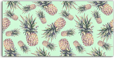 Produktbild von Coloray Canvas 100x50  Wandbild Leinwand Bilder Ananas Tropische Wand Früchte Moderne