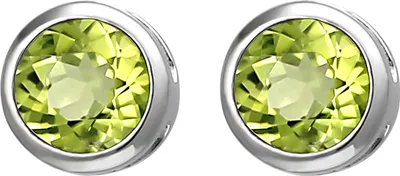 Produktbild von JOBO Ohrstecker 925 Sterling Silber 2 Peridote grün Ohrringe