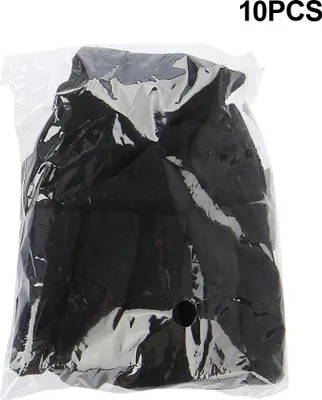 Obrázek produktu pro 10 kusů elastických návleků na prsty, ochrana prstů, sportovní pomůcka, zábal na artritidu (černý)