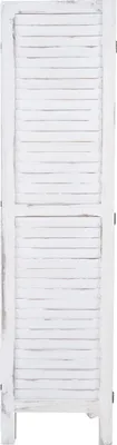 Zdjęcie produktu dla Parawan HWC-G30, parawan dzielący pokój, wygląd shabby 170x240cm ~ biały