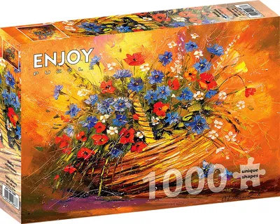 Image de Puzzle 1000 pièces Enjoy – Panier de fleurs