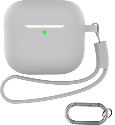 Image de INF Étui pour AirPods avec porte-clés et accessoires Gris AirPods 4