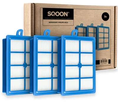 Produktbild von SQOON HEPA13 Ersatzfilter für Philips FC8031 Vakuum 3X, AEG, Electrolux, Tornado Staubsaugerfilter für, Volta Staubsauger Filter Zubehöre
