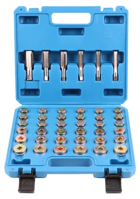 Produktbild von echtools EC1802 114tlg. Ölwannen Gewinde Reperatur Satz Ölablassschrauben M13 M15 M17 M20 M22