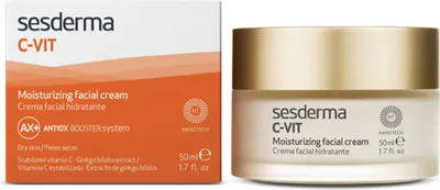 Produktbild von Sesderma C-VIT Moisturizing Facial Cream, Tages- & Nachtcreme, Frauen, Mischhaut, trockene Haut, ölige Haut, Decollete, Gesicht, Hals/Nacken, Anti-Aging, Anti-Müdigkeit, Anti-Falten, Elastizität, Exfoliation, Feuchtigkeitsspendend,..., 50 ml