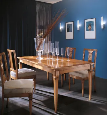 Obrázok produktu pre Tische Italienische Möbel Massiv Holz Esszimmer Esstisch Tisch Möbel Einrichtung