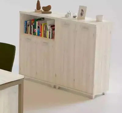 Produktbild von Holz Aktenschrank Moderne Büromöbel Weiß Dokumenten Schrank Kommode