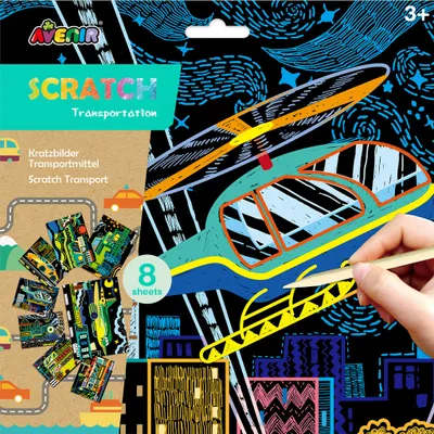 Obrázok produktu pre Toy Avenir Scratch Set Boys Transport