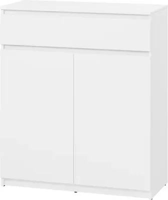 Produktbild von Furniture24 Kommode Simply Sm2Bi1 Schuschrank 92 X 107 X 40 Cm Schukommode Weiß