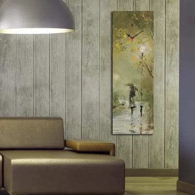 Produktbild von Opviq, 3090CS- CTY1624, Bunt, Wanduhren, 30 x 90, 100% Wildleder -Leinwand