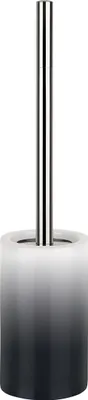 Obrázek produktu pro Spirella 7610583179555, Toaletní štětka s držákem, Černá, Bílá, Keramický, 105 mm, 105 mm, 420 mm