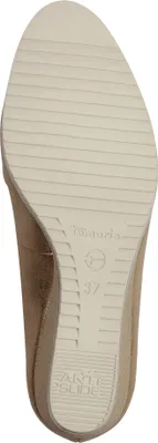 Produktbild von Tamaris Damen Pumps Spange Keilabsatz Antislide Touchit Fußbett 1-22323-44, Größe:41 EU, Farbe:Gold