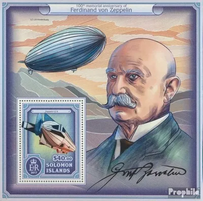 Produktbild von Briefmarken Salomoninseln 2017 Mi Block 633 (kompl. Ausg.) postfrisch Ferdinand von Zeppelin