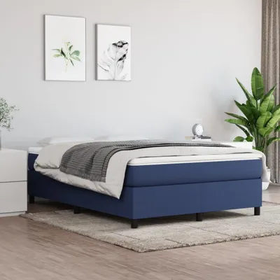 Produktbild von Maison Exclusive - Boxspringbettgestell Blau 140x200 cm Stoff