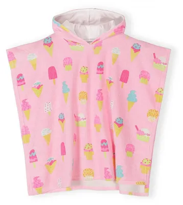 Produktbild von Minoti Strandkleider Kapuze Rosa Gr. 98 116 für Mädchen