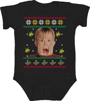 Immagine prodotto di Kevin Home Alone - Regalo di Natale Maglione di Natale Ugly Christmas Body Unisex Baby, Nero, 0/3