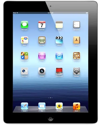 Produktbild von Apple iPadMD524FD/A 24,6 cm (9,7 Zoll) (IPS-Technologie (In-Plane-Switching), Retina-Display) 64 GB Tablet-PC - Apple A6X Prozessor - Schwarz - iOS 6 - Multi-Touch 2048 x 1536 Display - Bluetooth - LED Hintergrundbeleuchtung - Slate
