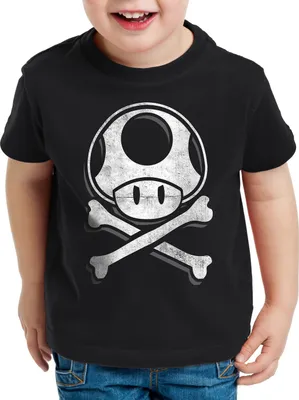 Produktbild von A.N.T. Toadskull Kinder T-Shirt mario totenkopf videospiel konsole world