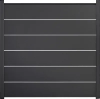 Produktbild von Hauptelement GroJa BasicLine Premium Stecksystem ohne Pfosten 180 x 180 cm anthrazit