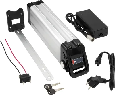 Produktbild von Komplett-Set: Maratron Akku 36V (37V) 12Ah 432Wh SilverFish mit Ladegerät und Halterung