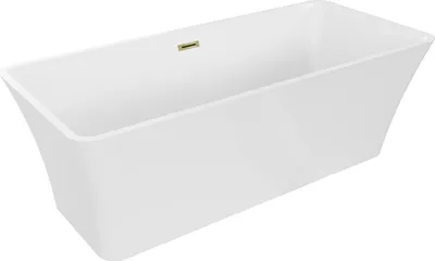 Obrázek produktu pro Mexen Tonia volně stojící vana 170 x 75 cm, bílá, přepad zlatý - 52171707500-50