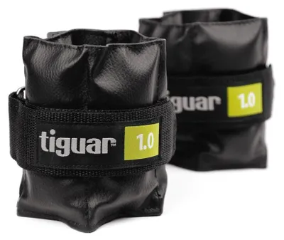 Produktbild von tiguar Fuß- & Handgewichte 1,0 kg (2er-Set) Oliv Handgelenk- und Knöchelgewichte aus , langlebig, atmungsaktiv, mit Klettverschluss, ideal für Kraft- und Ausdauertraining