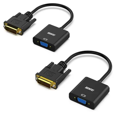 Produktbild von Aktiver DVI-D zu VGA-Adapter, 2 Stück für Videoverbindungen
