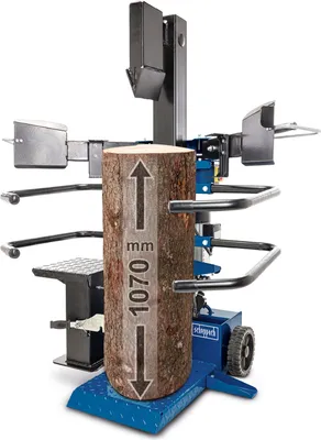 Produktbild von Scheppach Compact 8T Holzspalter stehend | 7,95t Spaltkraft 400V 3500W | Holzlänge 1070mm / max. Ø 350mm | schwenkbarer Tisch | mit Fahrvorrichtung