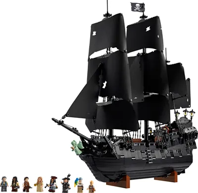 Produktbild von LEGO Icons Captain Jack Sparrows Piratenschiff - Bauset für Erwachsene - Schiffsmodell mit Kajüte, 16 Kanonen und 8 Minifiguren inkl. Will Turner - Geschenk für Fluch der Karibik Fans - 10365