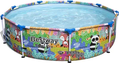 Image de Piscine hors sol ronde Steel Pro, diamètre 2,74m, hauteur 66cm
