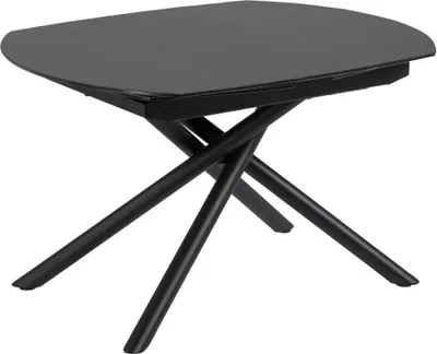 Produktbild von Tisch Yodalia ausziehbar 130 (190) x 100 cm Glas und Stahlbeine