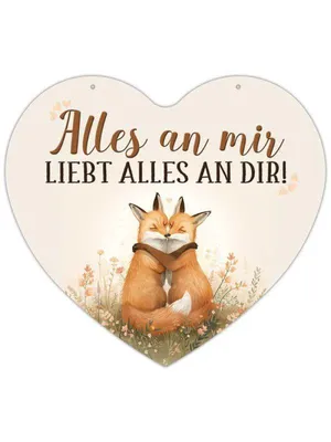 Produktbild von Herz Blechschild Alles an mir HB030