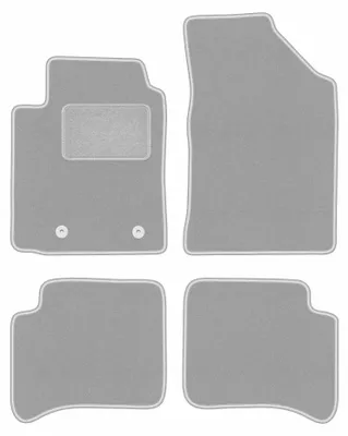 Obrázok produktu pre Velúrové autokoberce pre: Toyota Yaris I 1999-2005 (5dv.) – sada 4 ks, sivé, na mieru – Wielganizator OSLO