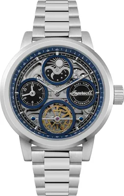 Image de Ingersoll Hommes Montre analogique Outdoor en acier inoxydable Montre-bracelet argent UIN16003