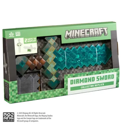 Produktbild von Noble Collection Minecraft Diamantschwertfigur Durchsichtig Durchsichtig One Size