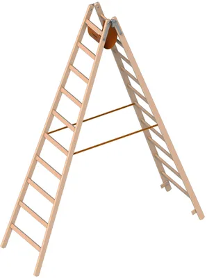 Produktbild von Layher 1053 Holzstehleiter nach Ö-Norm Z1501 2x10 Sprossen