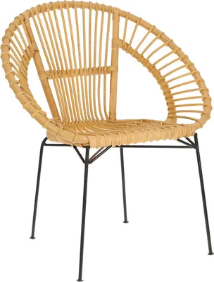Zdjęcie produktu dla KRZESŁO Keko RATTANOWE naturalne boho RĘCZNIE TKANE