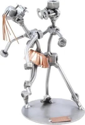 Produktbild von Metallfigur tanzendes Paar – handgefertigte Deko-Skulptur