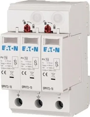 Zdjęcie produktu dla Ochrona przeciwprzepięciowa C typ 2 1000VDC SPPVT2-10-2+PE 176090 Eaton