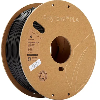 Zdjęcie produktu dla Polymaker PolyTerra PLA - czarny węgiel drzewny