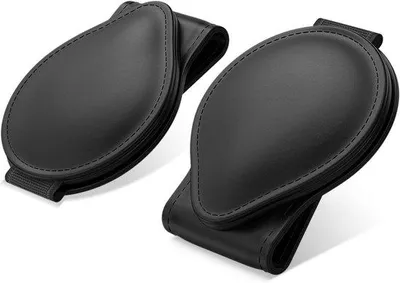 Produktbild von Famanu Sonnenbrillenhalter für Auto-Sonnenblende - 2er-Pack, magnetische Brillenhalterung, schwarz