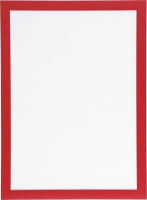 Produktbild von Aufkleber I DURABLE Informationsrahmen DURAFRAME, rot, selbstklebend, A4, 2/VE