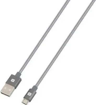 Immagine prodotto di Cavo Skross, USB-A - microUSB, intrecciato in metallo, 1,20 m, grigio