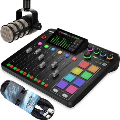 Image de Rode Rodecaster Pro II Station avec Podmic avec Kabel