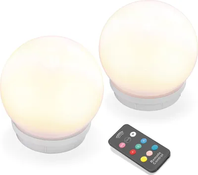 Produktbild von Esotec Solar-Leuchtkugeln, multicolor, 2er-Set, Fernbedienung