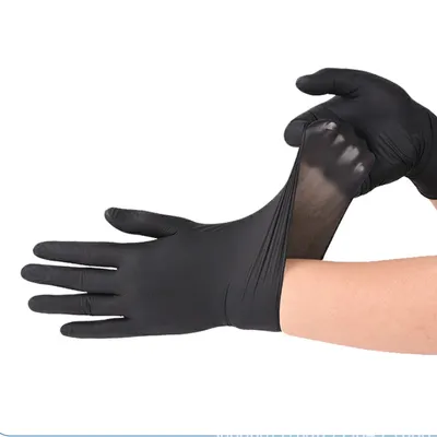 Produktbild von Nitril Handschuhe, hohe Elastizität, Größe L, 100 Stück, Handschuhe für die Lebensmittelverarbeitung, Tätowierung und Friseursalons