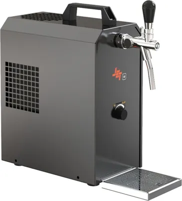 Produktbild von Zapfanlage, Bierzapfanlage JET 30K Bierkoffer mit Luftpumpe Durchlaufkühler 1-leitig Trockenkühler, bis zu 30 Liter/h
