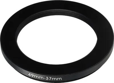 Produktbild von vhbw Step-Down-Ring Adapter 49 mm auf 37 mm für Kamera Objektiv - Filteradapter Metall